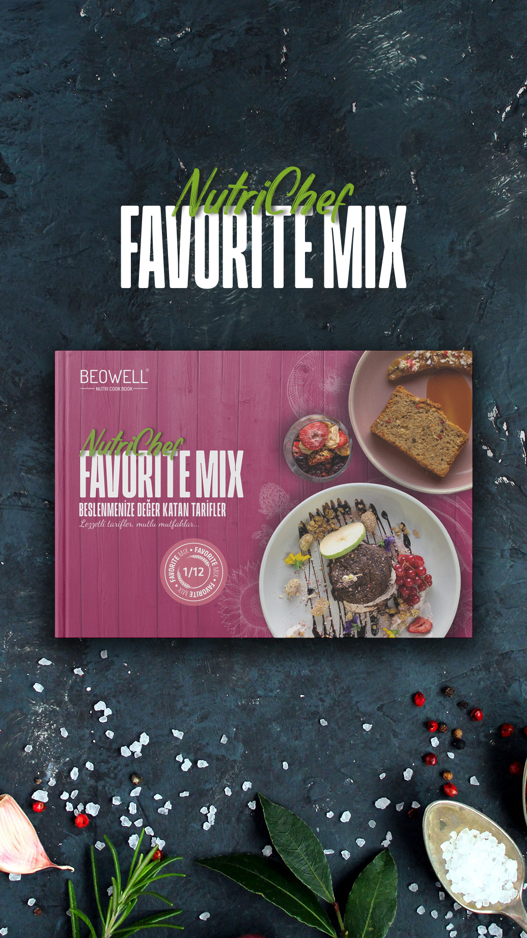 NUTRI CHEF SPICY VEGGIE MIX COOK BOOK - Beowel Nutrition