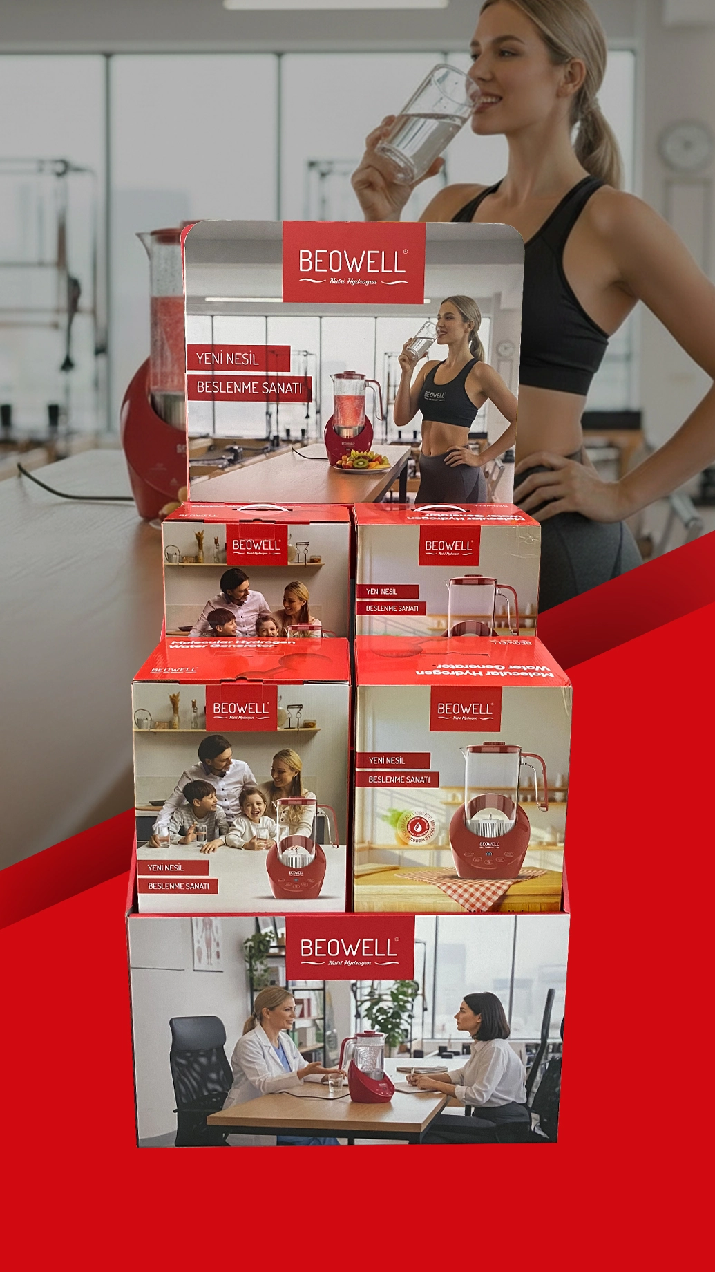 BEOWELL NUTRI HYDROGEN STANTLI ÜRÜN SETİ