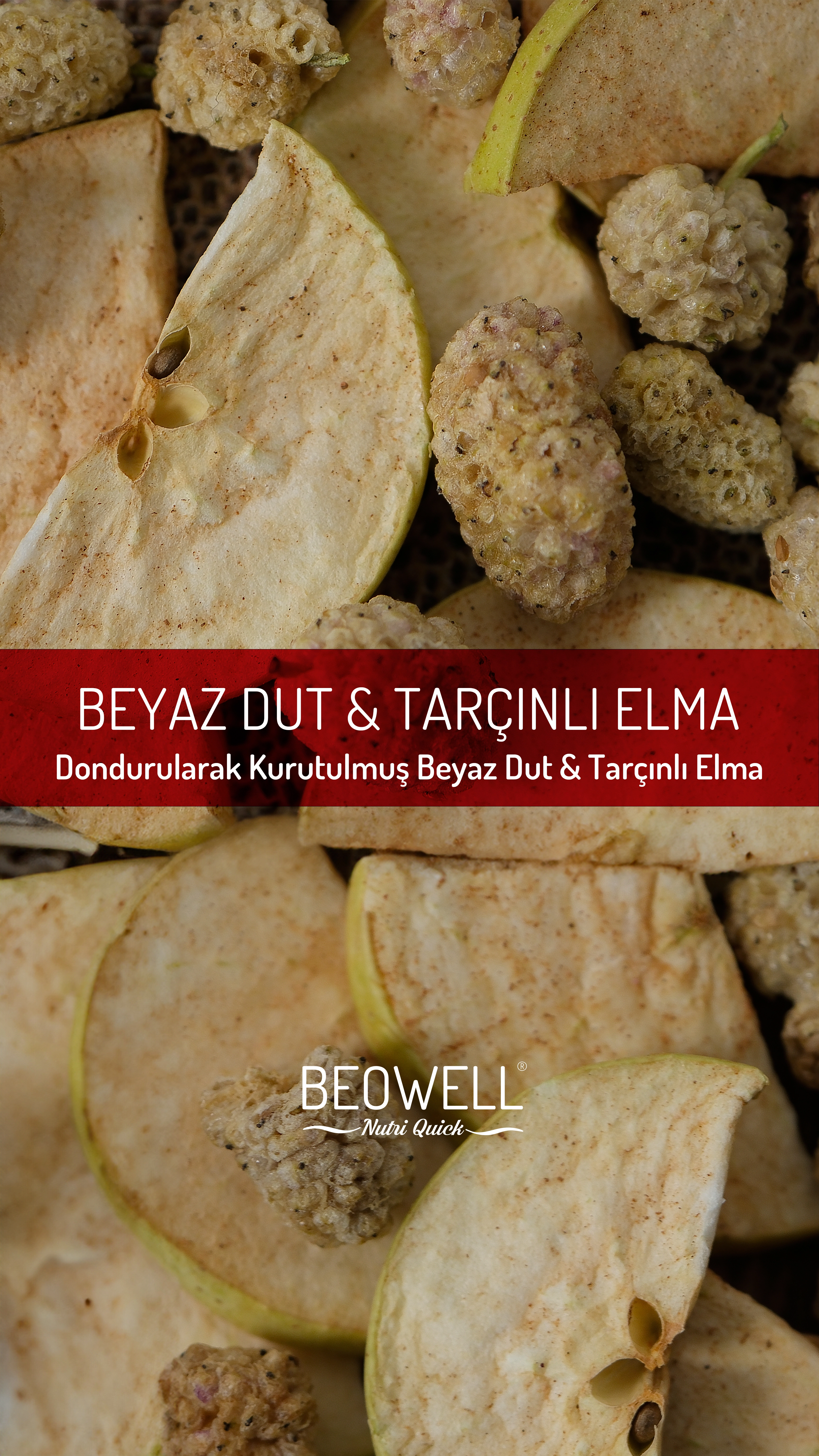BEOWELL NUTRI QUICK - BEYAZ DUT &TARÇINLI ELMA