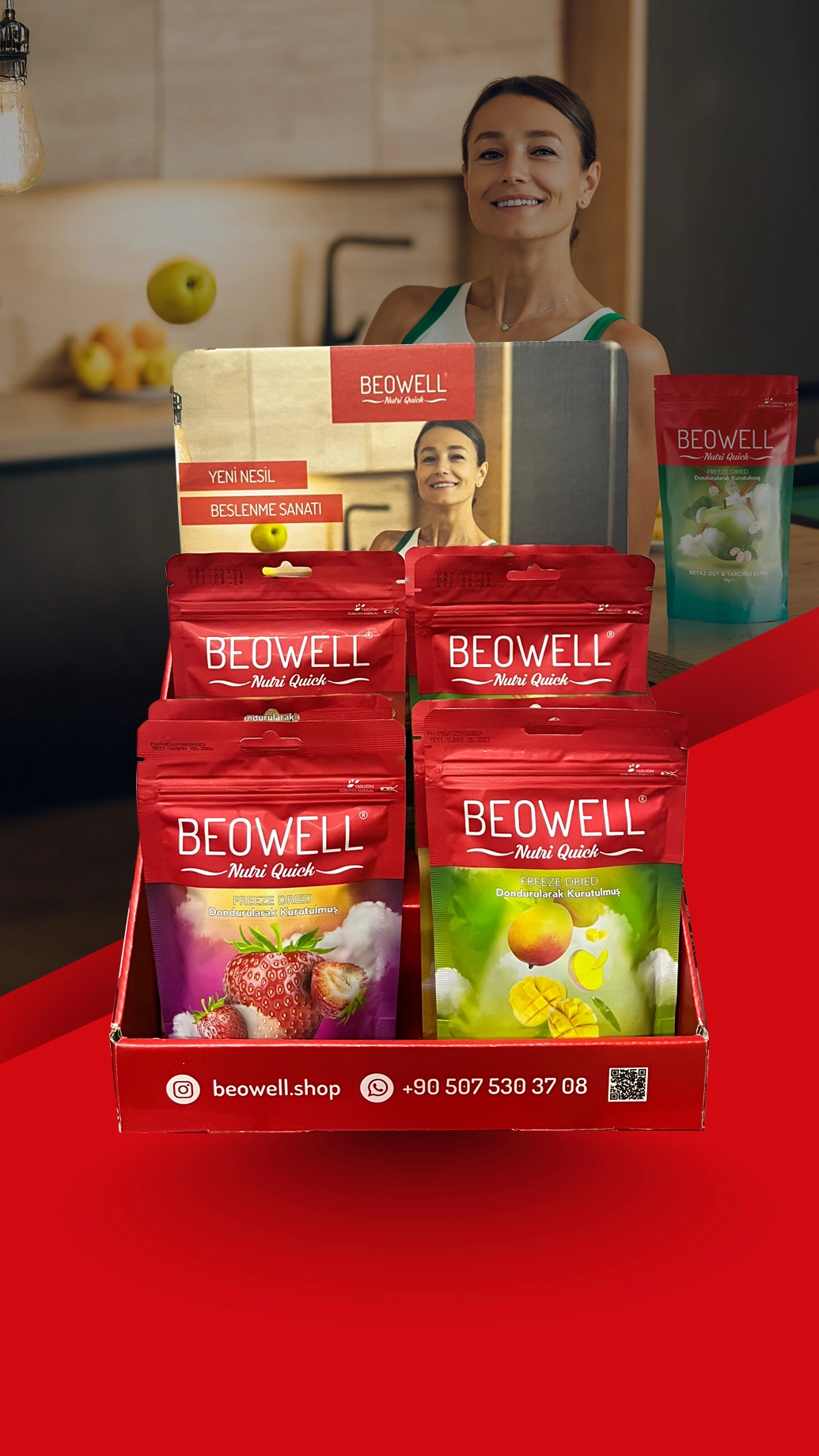 BEOWELL NUTRI QUICK - MASAÜSTÜ STANTLI ÜRÜN SETİ