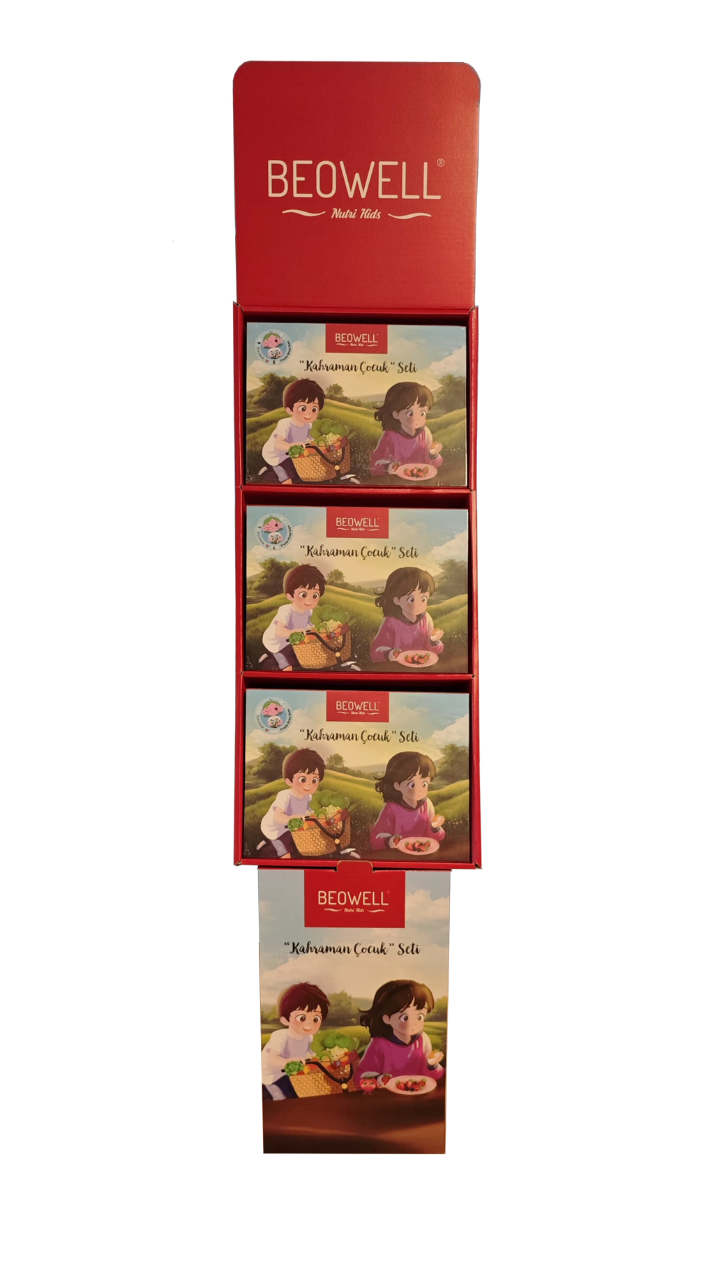 BEOWELL NUTRI KIDS STANTLI KAHRAMAN ÇOCUK KUTUSU SETİ