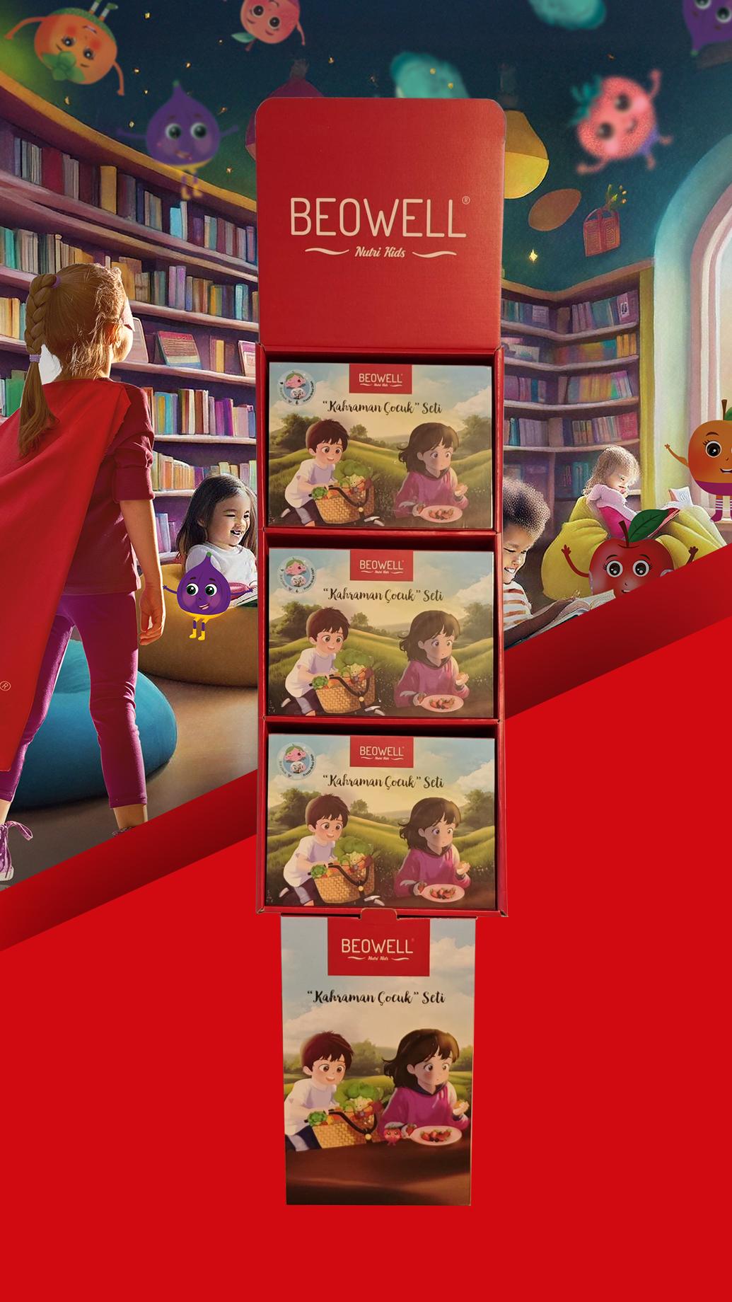 BEOWELL NUTRI KIDS STANTLI KAHRAMAN ÇOCUK KUTUSU SETİ
