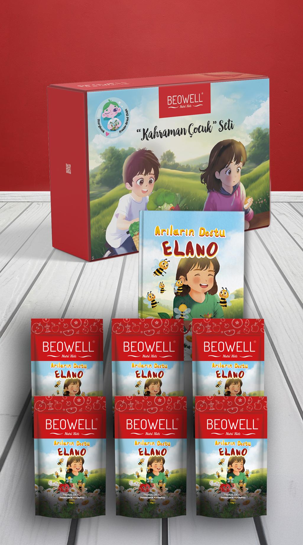  BEOWELL NUTRI KIDS - KAHRAMAN ÇOCUK ELANO SET