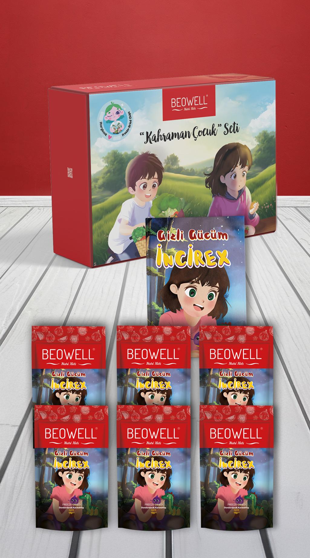  BEOWELL NUTRI KIDS - KAHRAMAN ÇOCUK İNCİREX SET