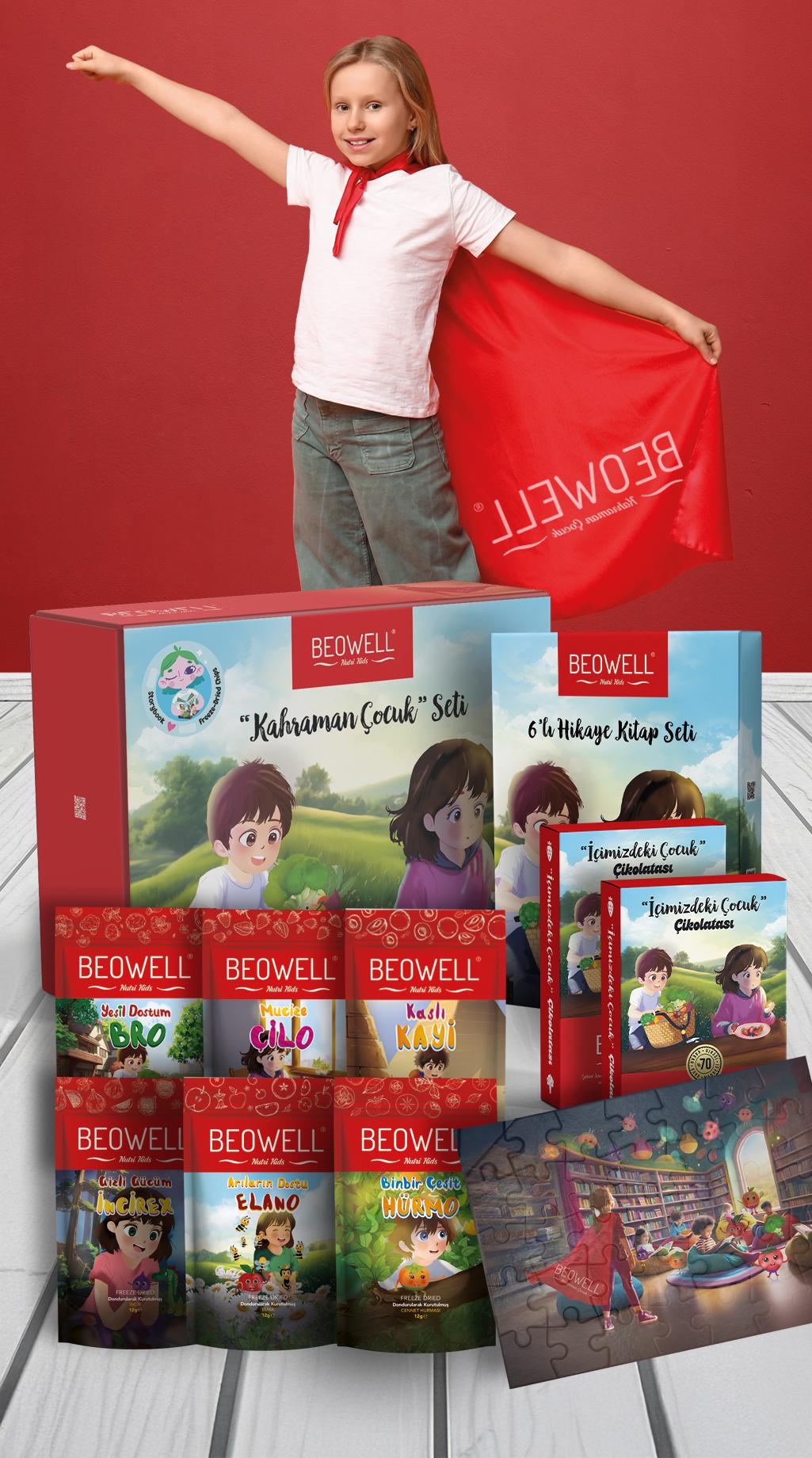 BEOWELL NUTRI KIDS - KAHRAMAN ÇOCUK TAM SET