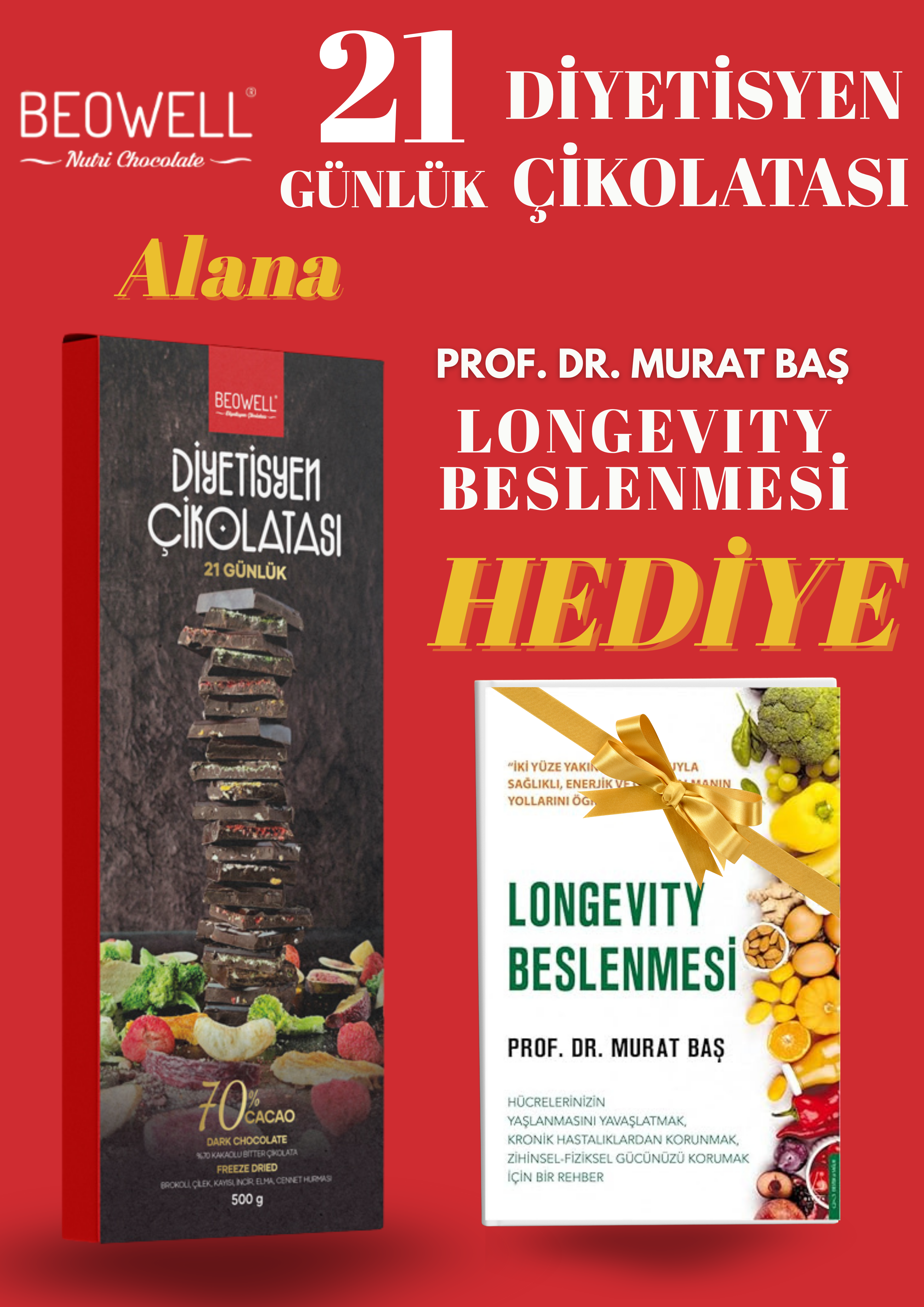 BEOWELL NUTRI CHOCOLATE – DİYETİSYEN ÇİKOLATASI 