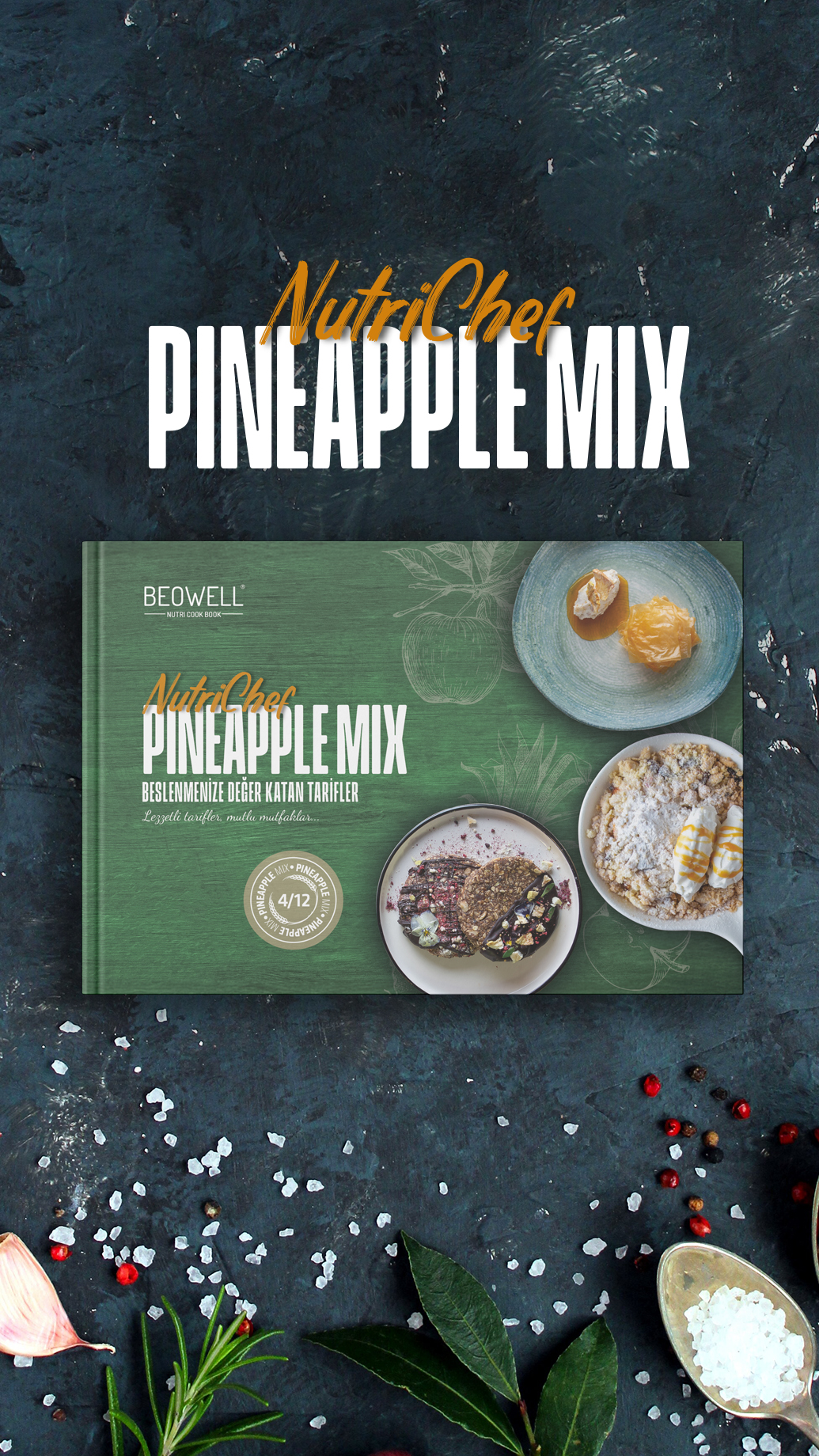 NUTRI CHEF PINEAPPLE MIX COOK BOOK