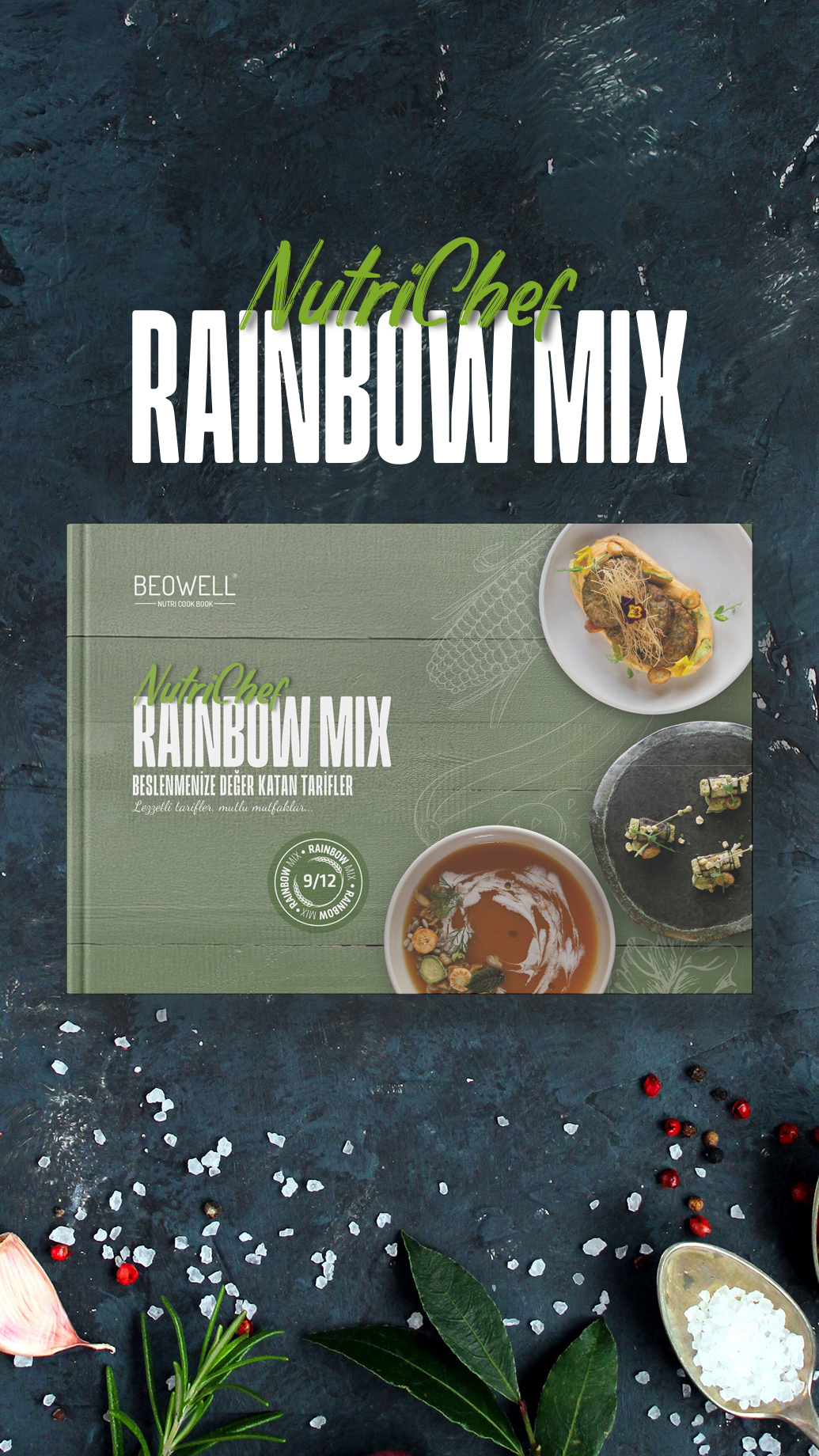 NUTRI CHEF RAINBOW MIX COOK BOOK 