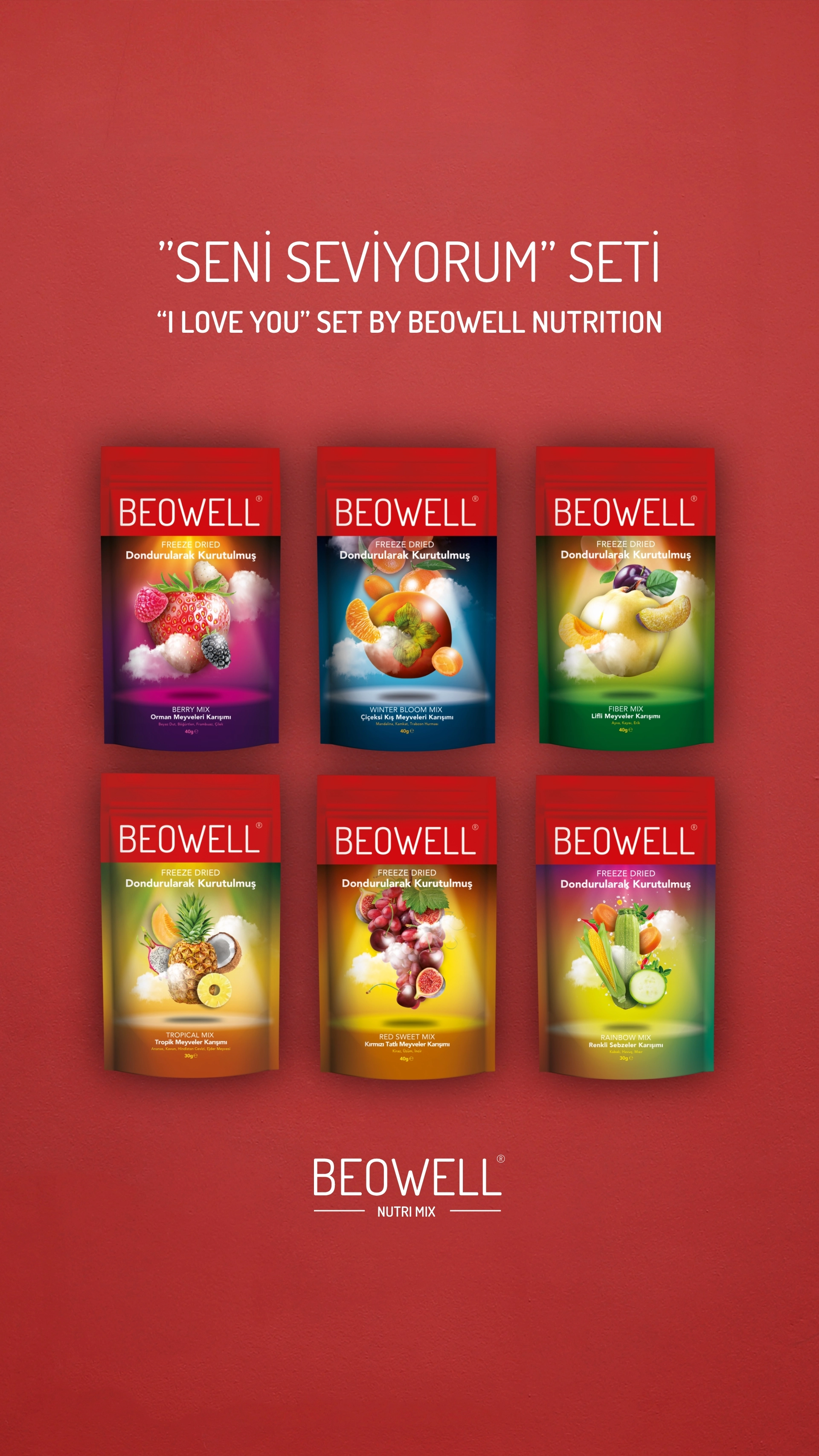 ’’I LOVE YOU’’ SET BY BEOWELL NUTRITION
