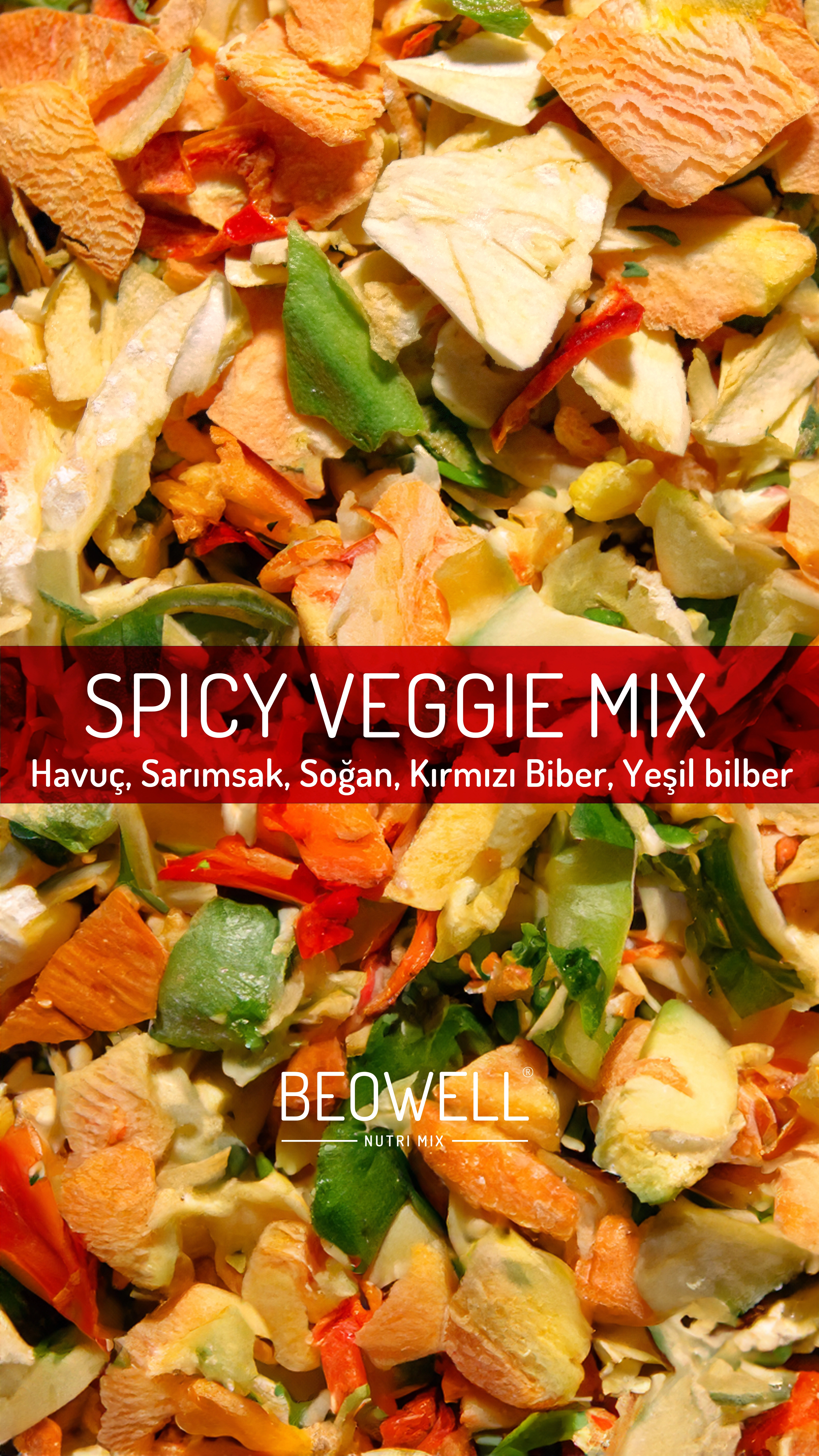 BEOWELL NUTRITION - SPICY VEGGIE MIX