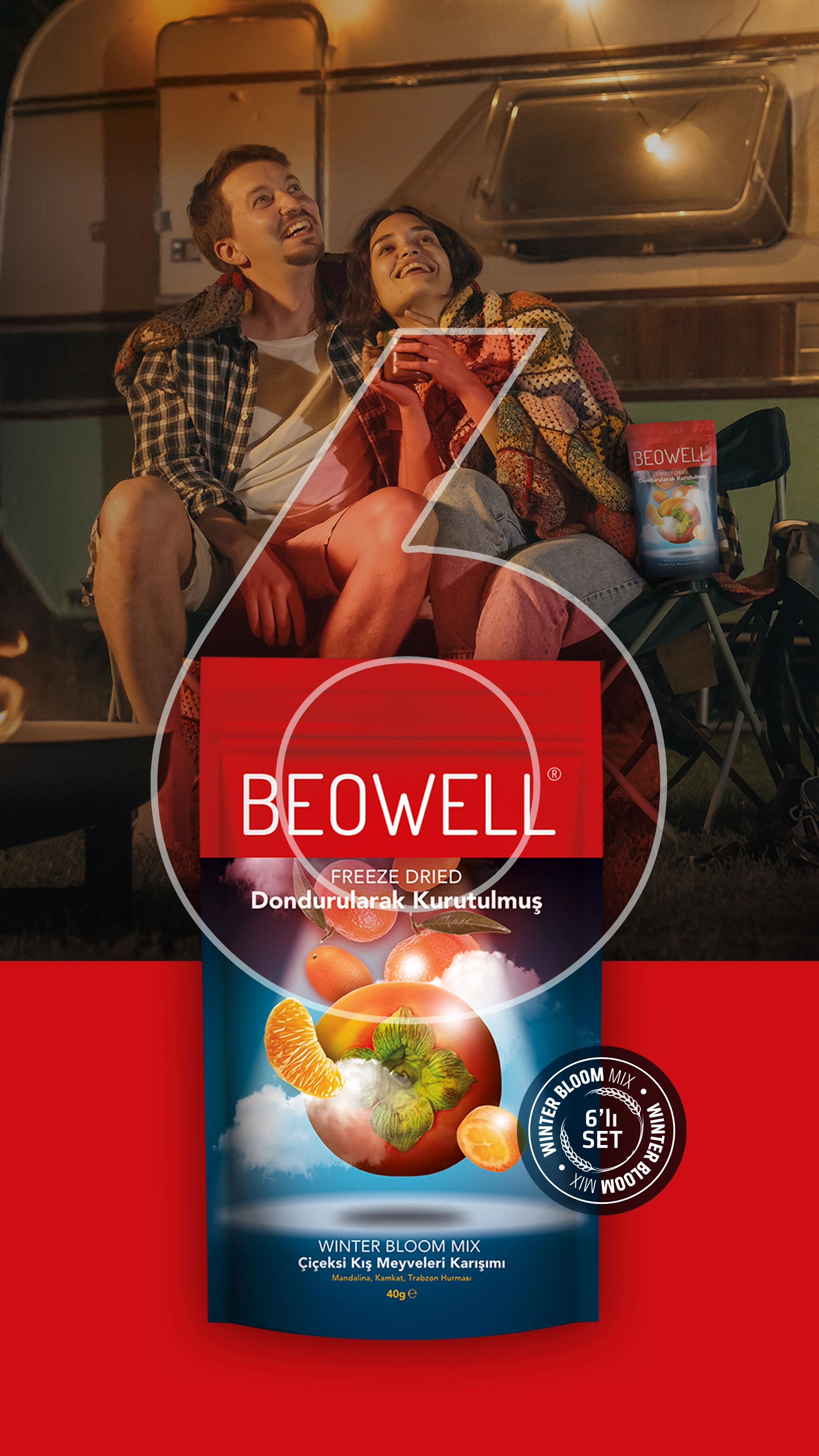 WINTER BLOOM MIX 6’LI SET | MANDALİNA, KUMKUAT, CENNET HURMASI | ÇİÇEKSİ KIŞ MEYVELERİ KARIŞIMI |