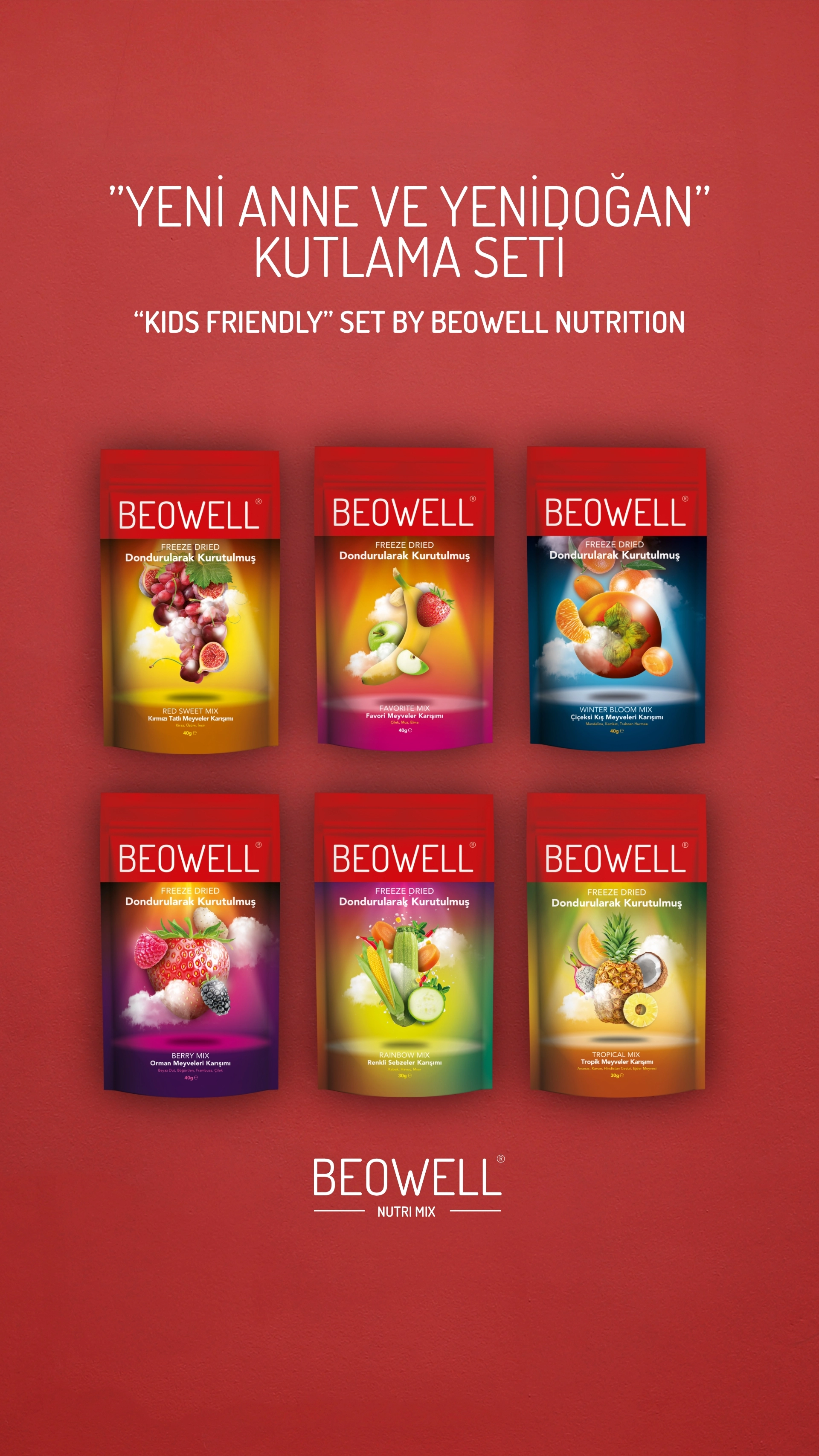 ’’NEW MOM CELEBRATİON SET’’ BY BEOWELL NUTRITION | YENİ ANNE VE YENİDOĞAN KUTLAMA SETİ |