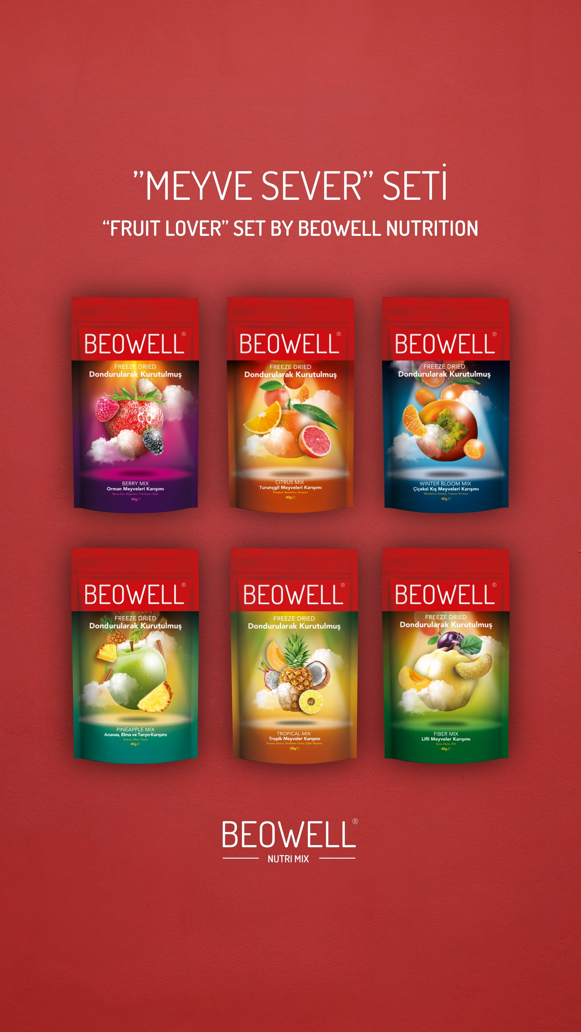 ’’FRUIT LOVER’’ SET BY BEOWELL NUTRITION (MEYVE SEVER SETİ)